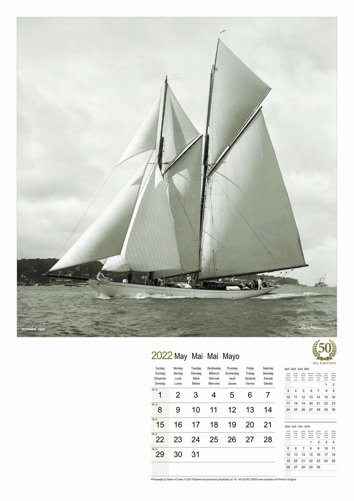 Calendar Classic Beken of Cowes Marine Photography